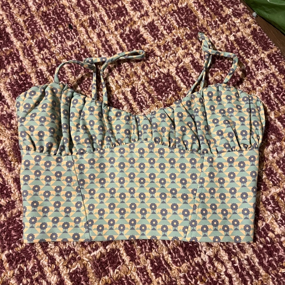 zara crop corset top